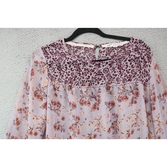 Jolt Long Bell Sleeves Sheer Blouse-Size XL - Picture 2 of 9